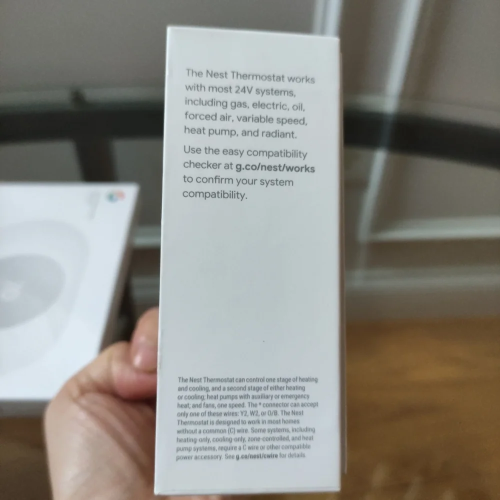 New Open Box Google G4CVZ Nest Thermostat Black and New Sealed Trim Kit